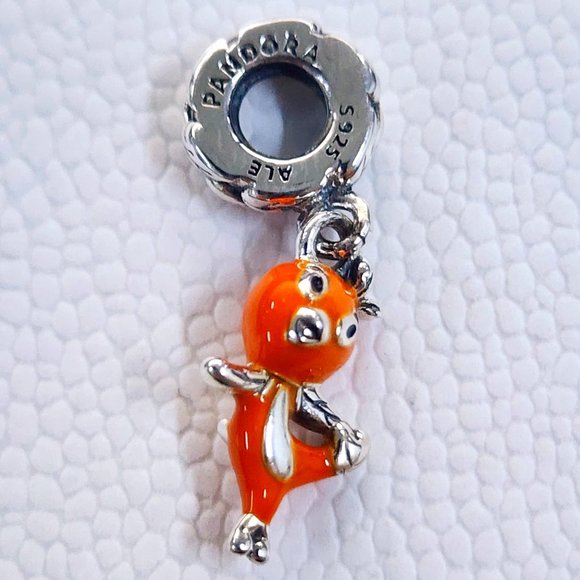New Pandora Disney Parks Orange Bird Dangle Charm - Picture 1 of 2